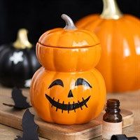 Stacked pumpkin burner