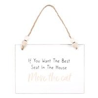 Move The Cat Hanging Sign