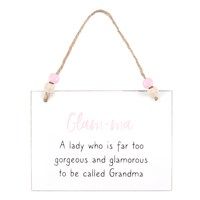 Glam-ma Hanging Sign