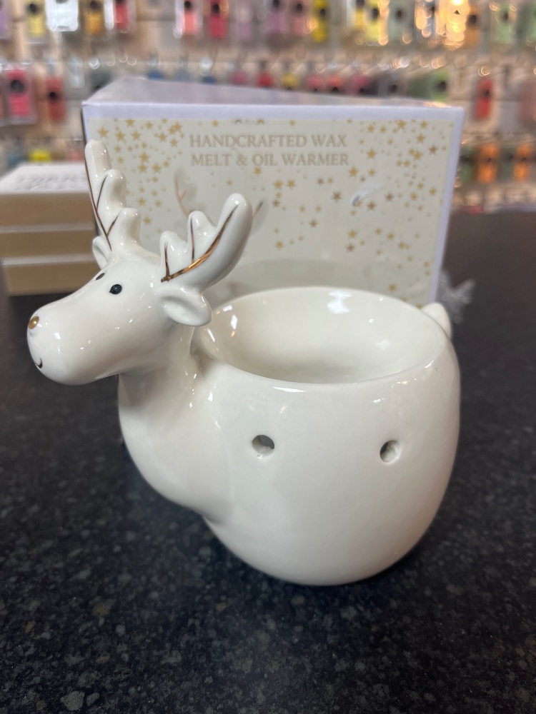White reindeer burner