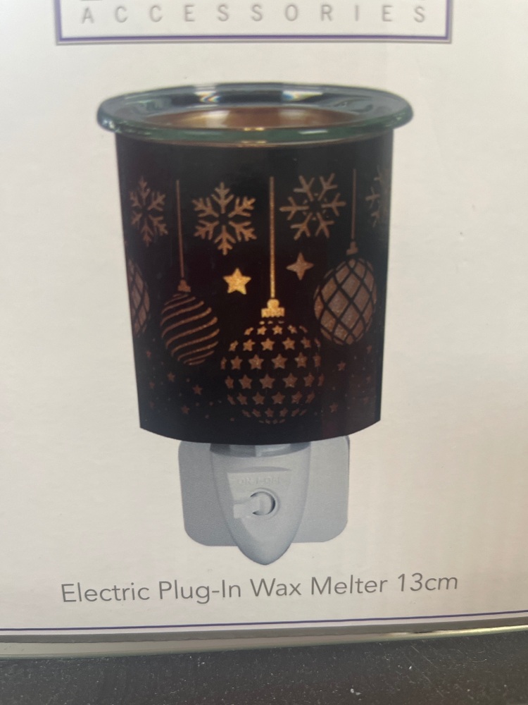 Black bauble electric plug in burner