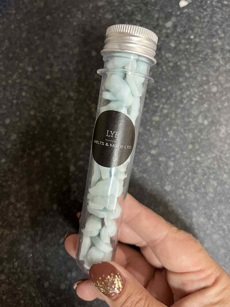 Test tube of mini wax melts approx 20g