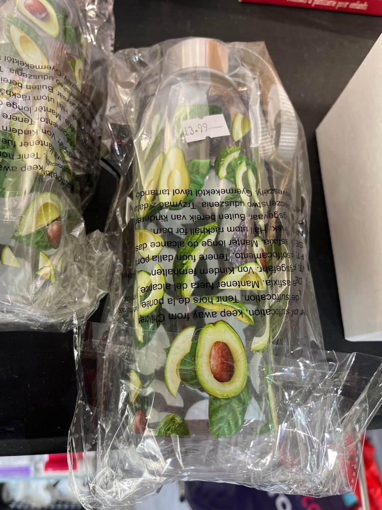 avacado water bottle
