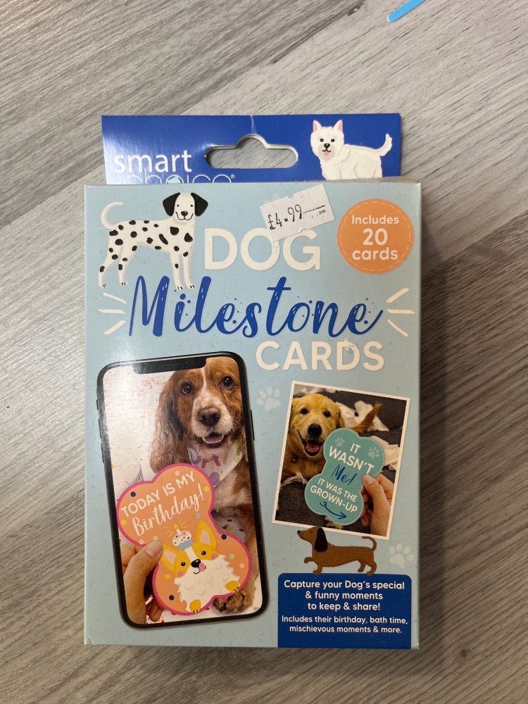 Dog milestone cards
