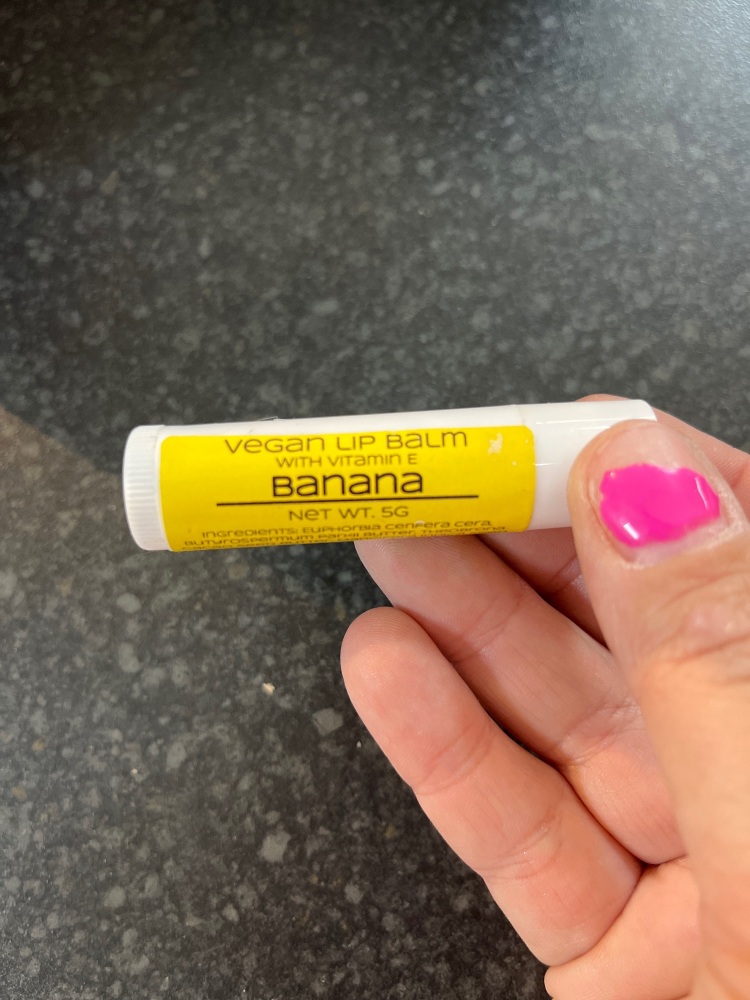 Banana lip balm