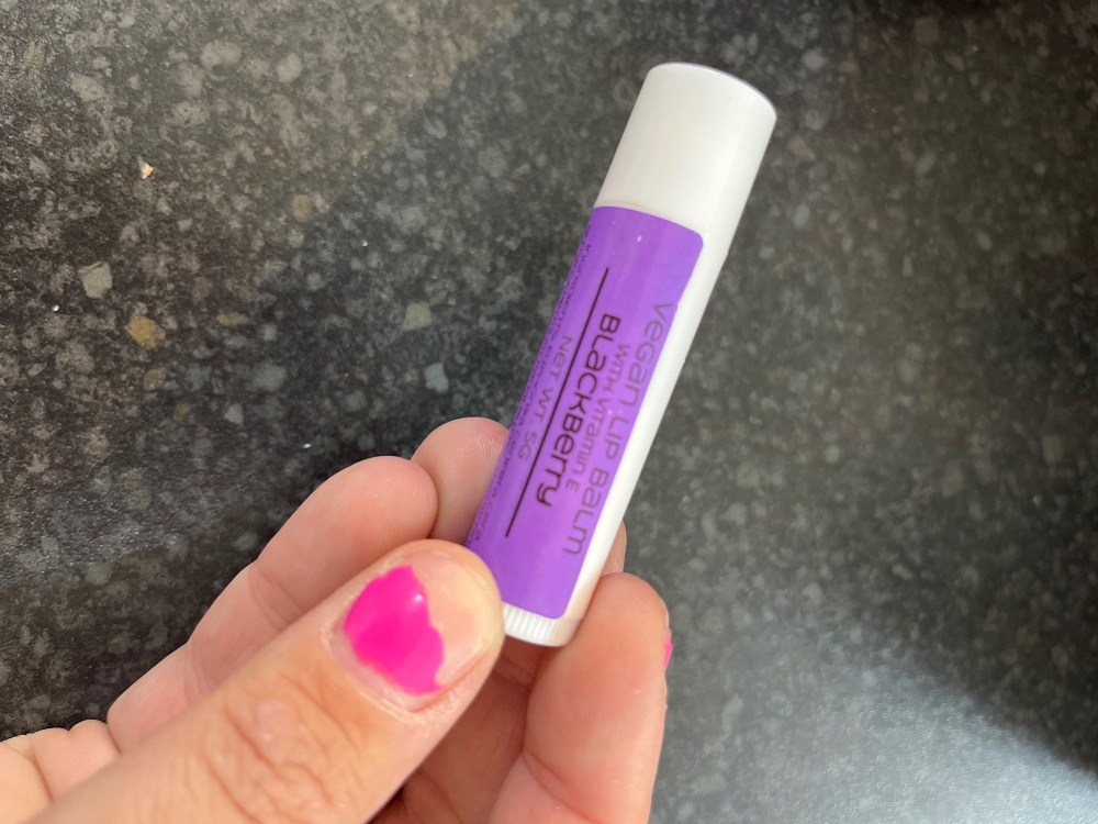 Blackberry lip balm