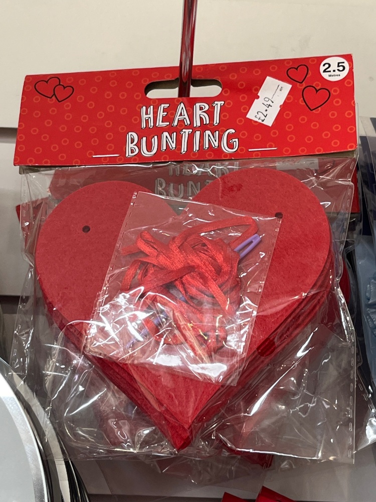 Heart bunting