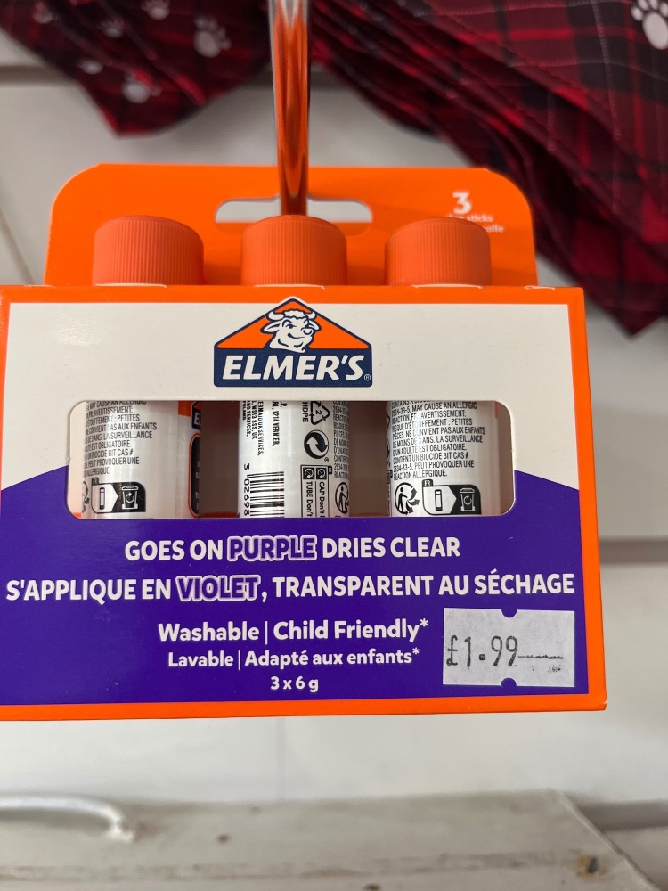 Elmers pack of 3 glue sticks