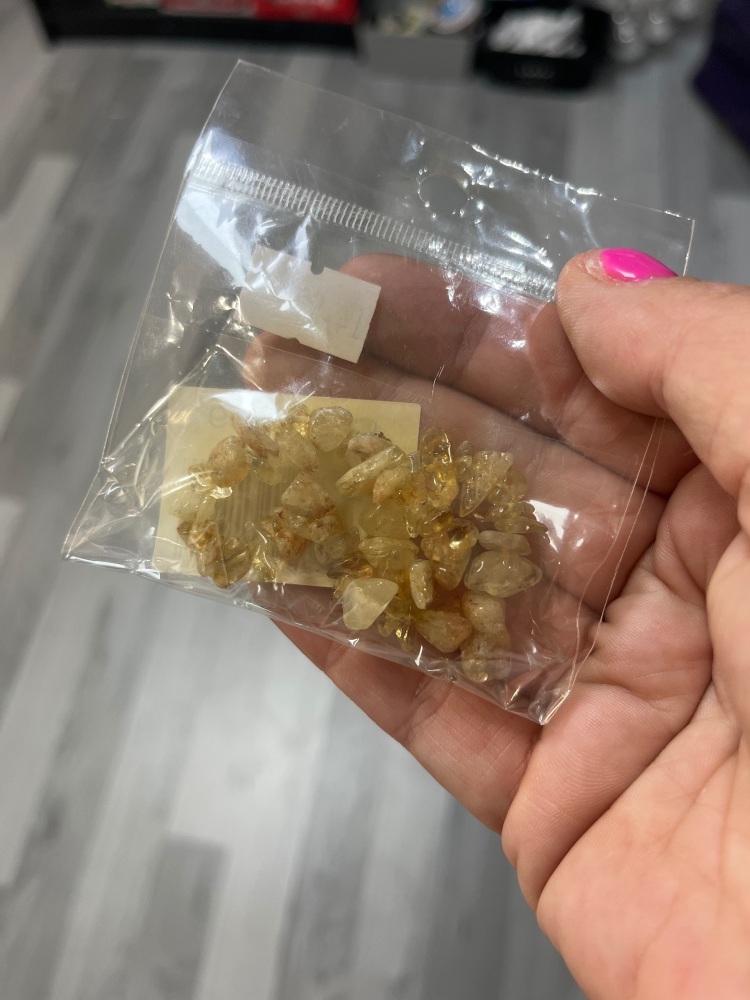Citrine chip bracelet
