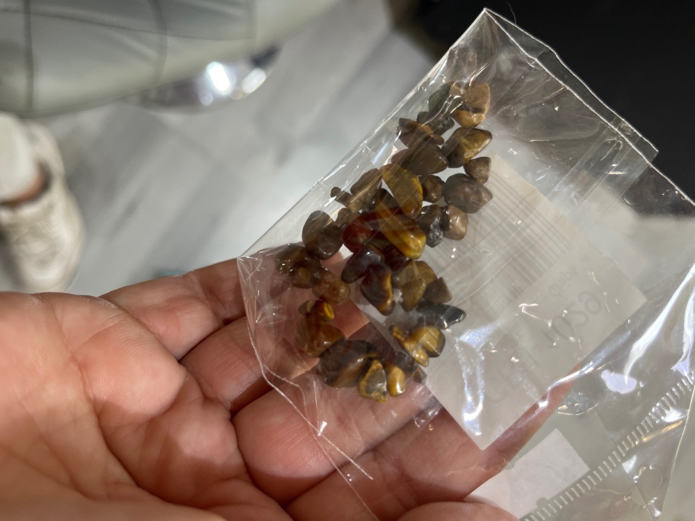 Yellow tigers eye chip bracelets