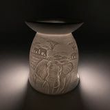 Elephant porcelain tealight burner
