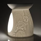 Nocturnal porcelain tealight burner
