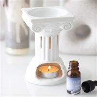Greek column wax or oil burner