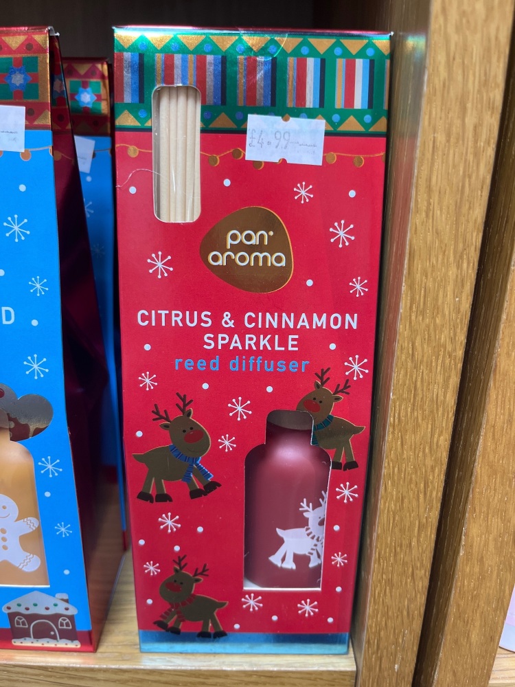 Citrus and cinnamon sparkle reed diffuser