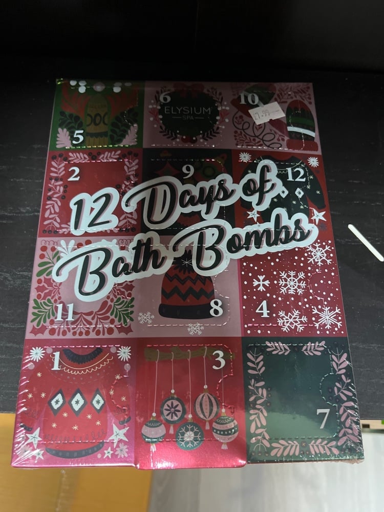 12 days of bath bombs