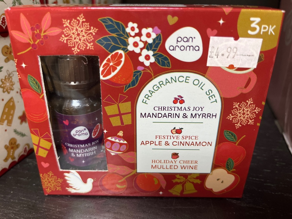 3 pack of Xmas fragrance oils