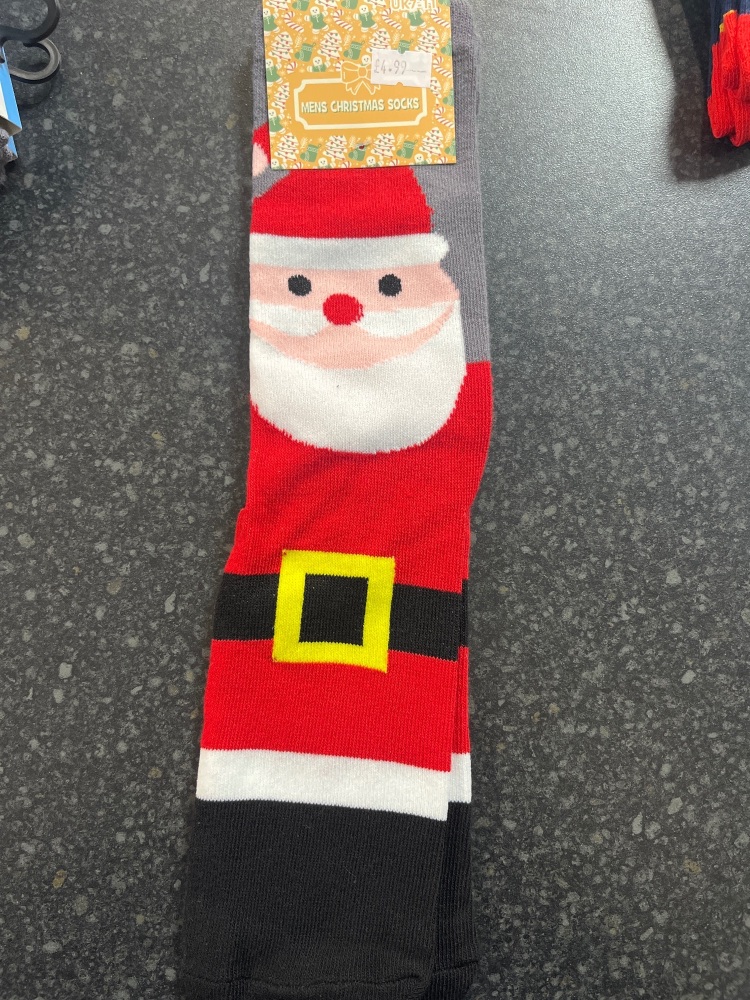 Men’s Santa socks 7-11
