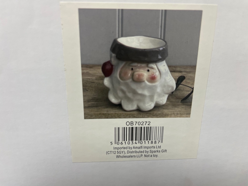Santa head burner