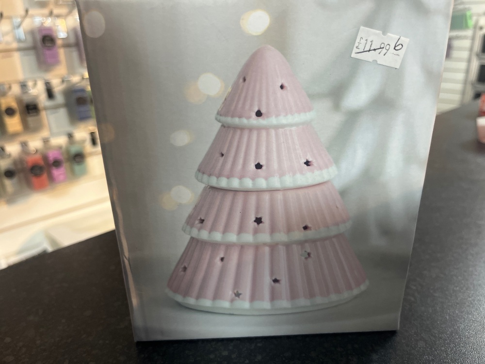 Pink Xmas tree oil burner