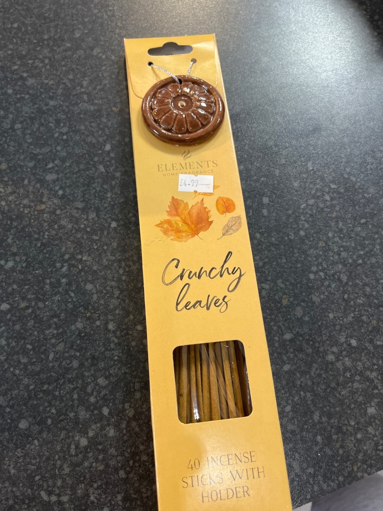40 crunchy leaves incense sticks