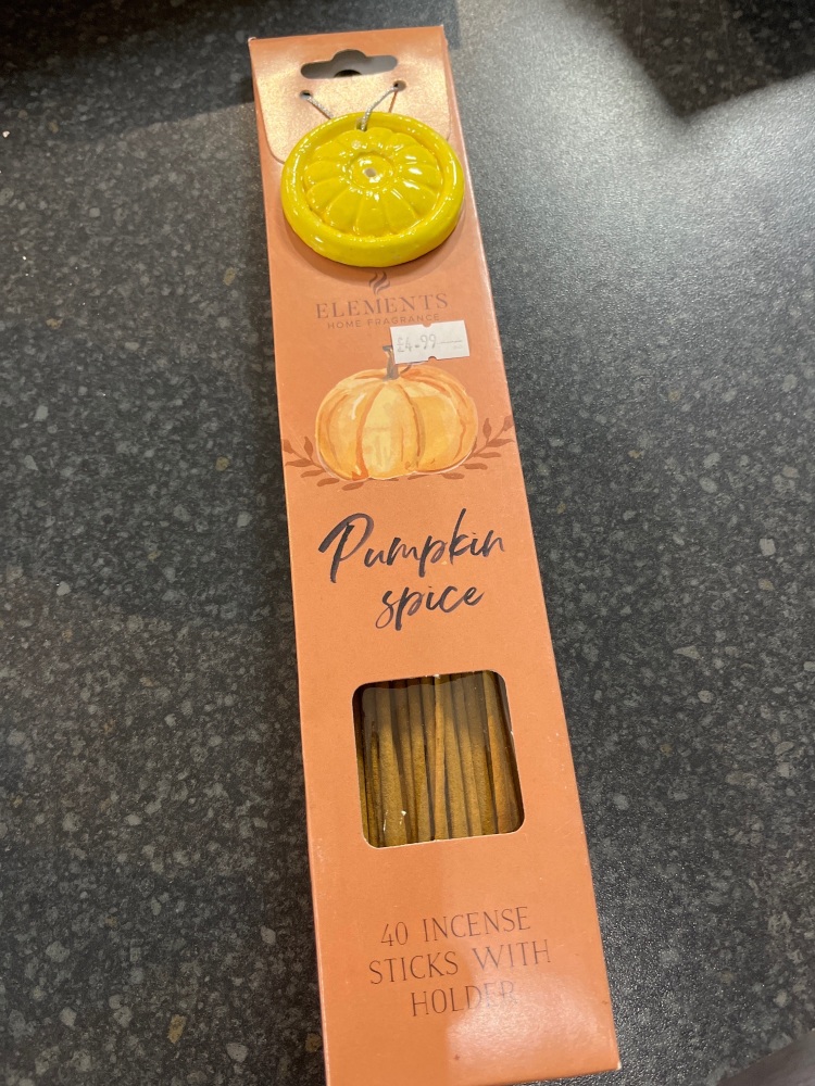 40 pumpkin spice incense sticks
