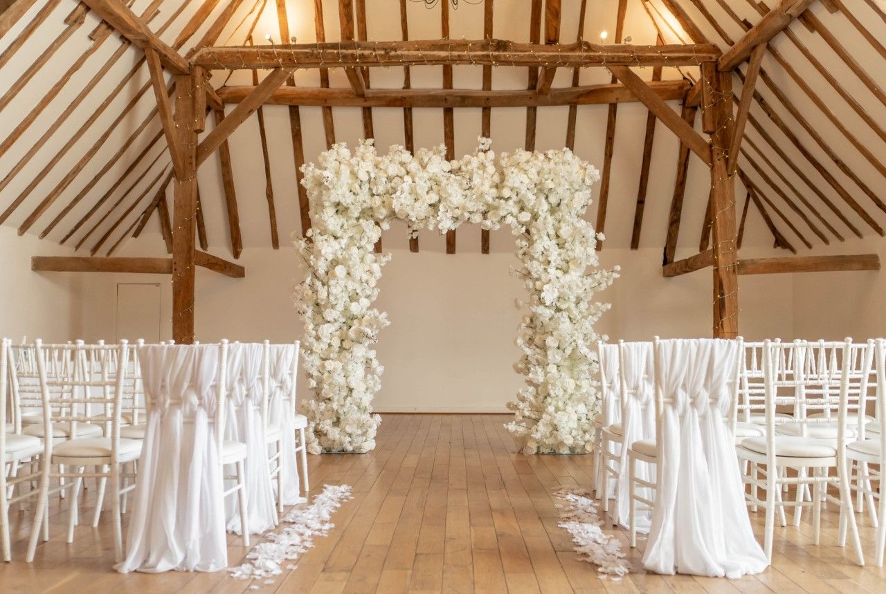 white rose arch
