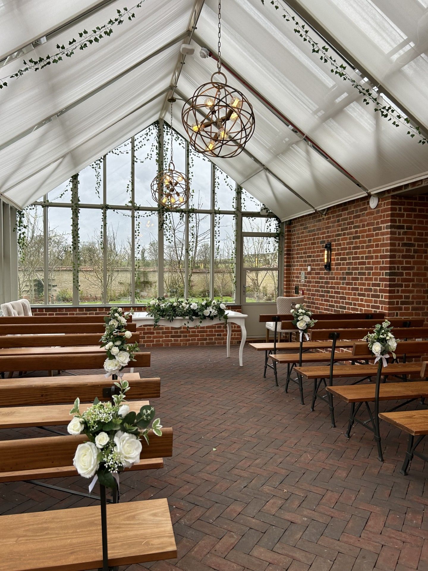 FLORAL PEW ENDS