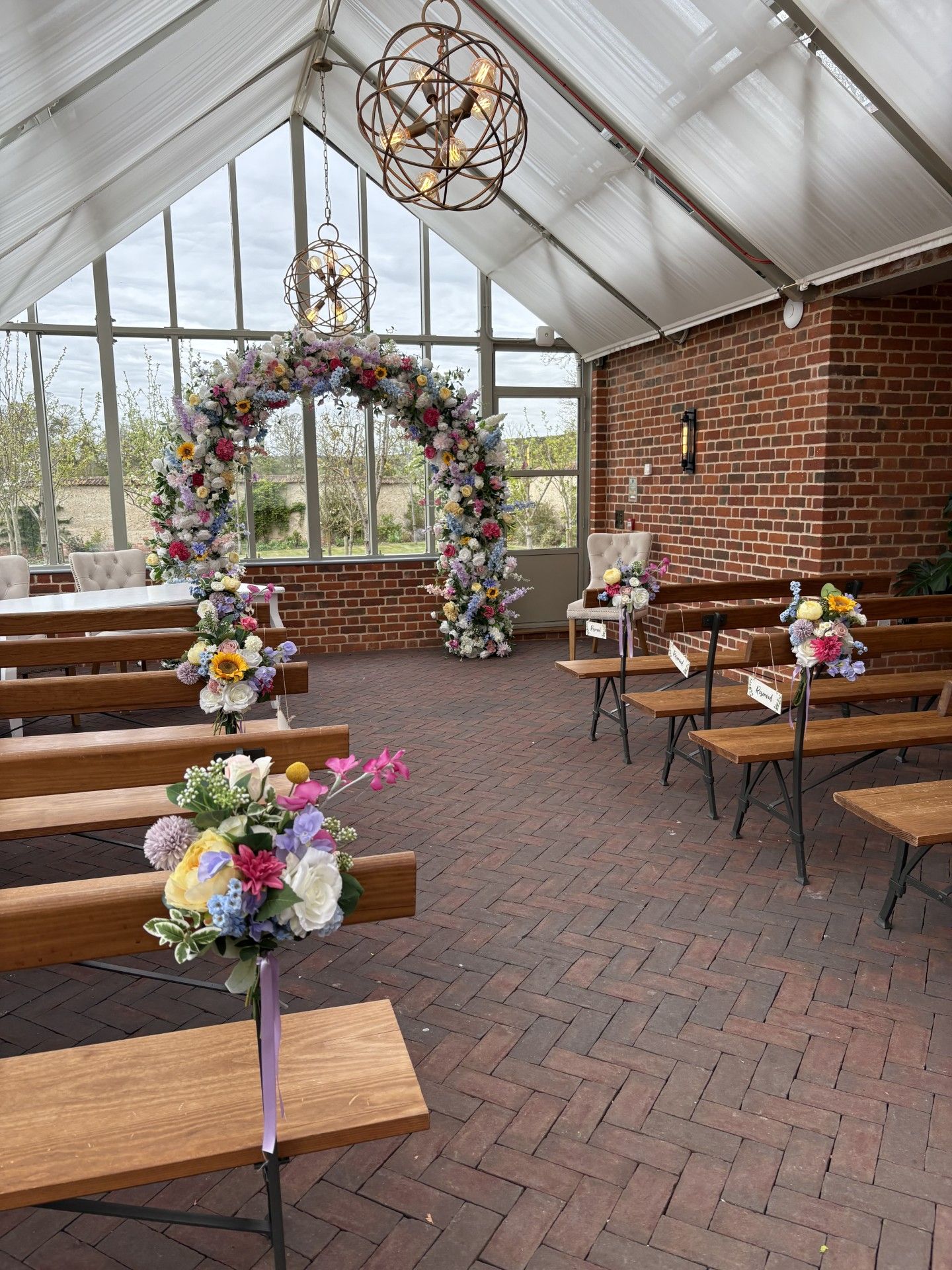 FLORAL PEW ENDS