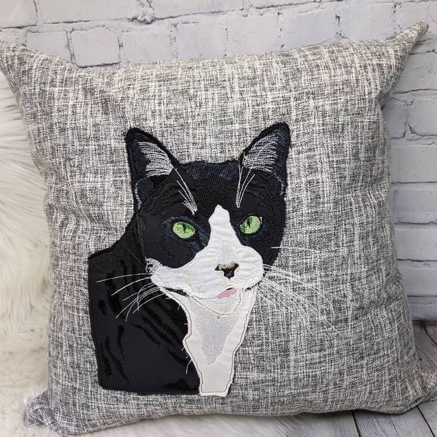 Pet Portrait "Appliquéd" Cushion 