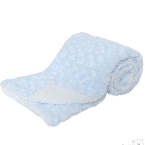 Personalised  Deluxe "BLUE" Plush Blanket - Any Design 