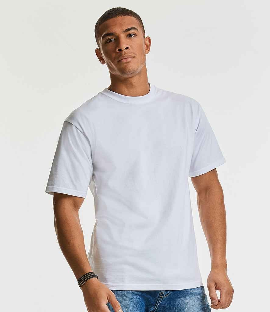 Russell Classic Heavyweight Combed Cotton T-Shirt (with Logo on left chest