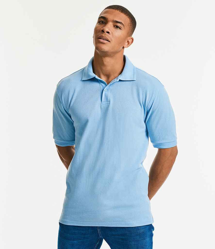 Russell Hardwearing Poly/Cotton Piqué Polo Shirt  (with Logo on left chest)