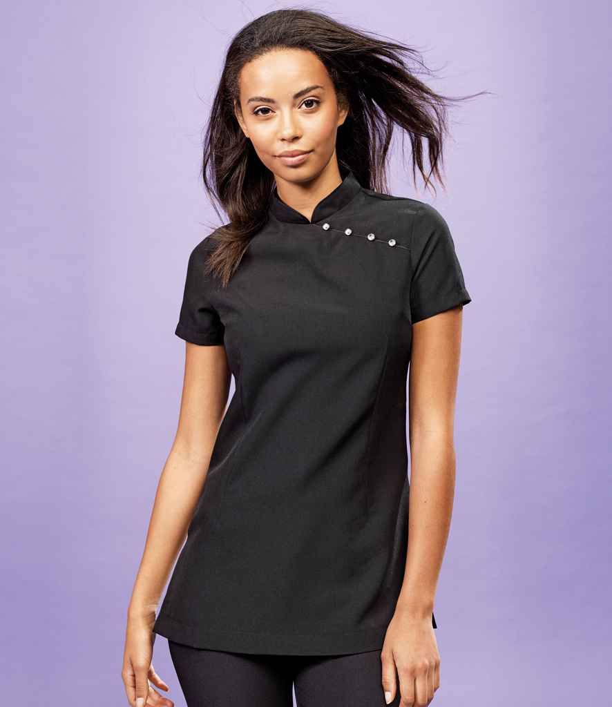 Ladies Mika Short Sleeve Tunic (with Logo on left chest)