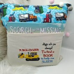 Digger Book Cushion