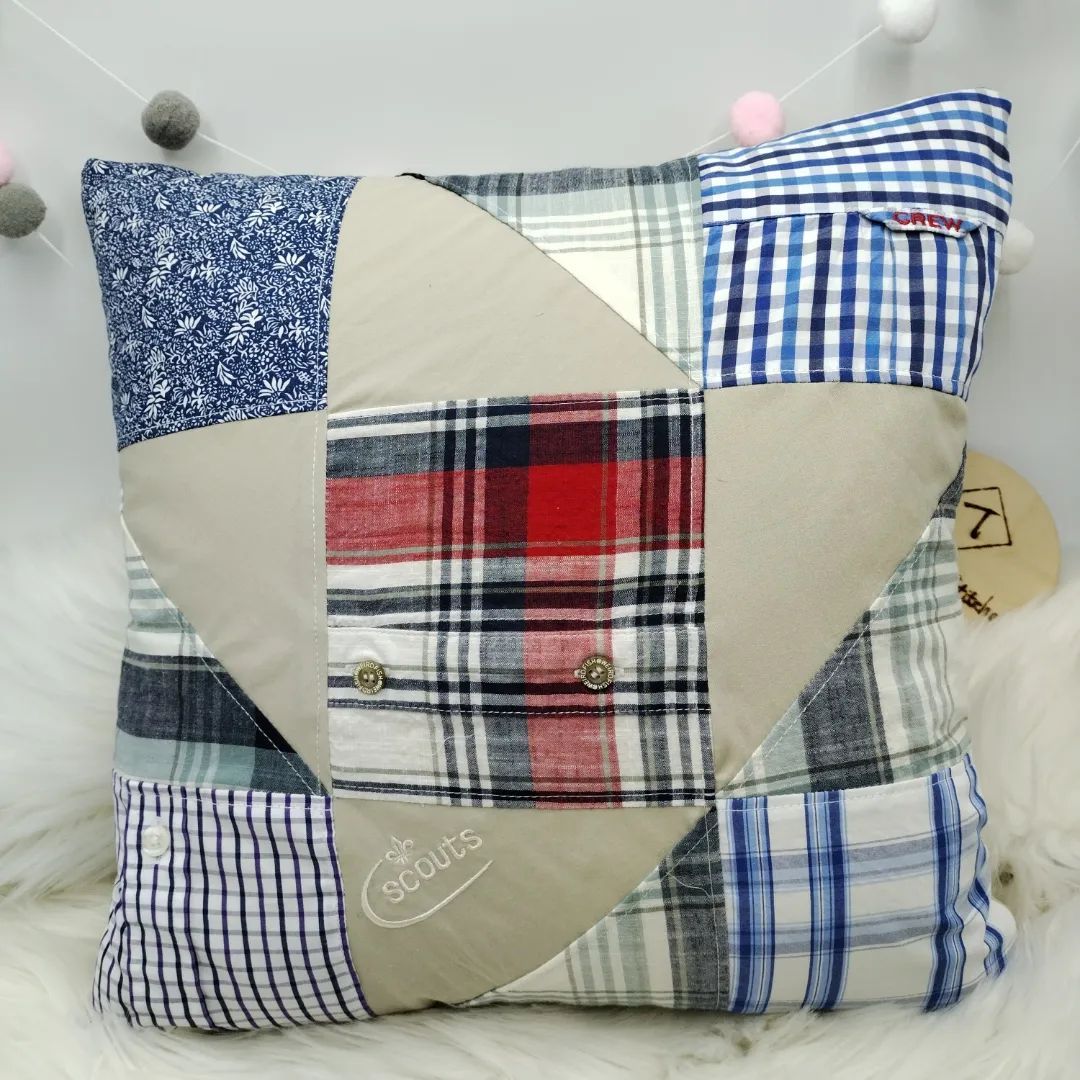 Patchwork Memorial Cushion