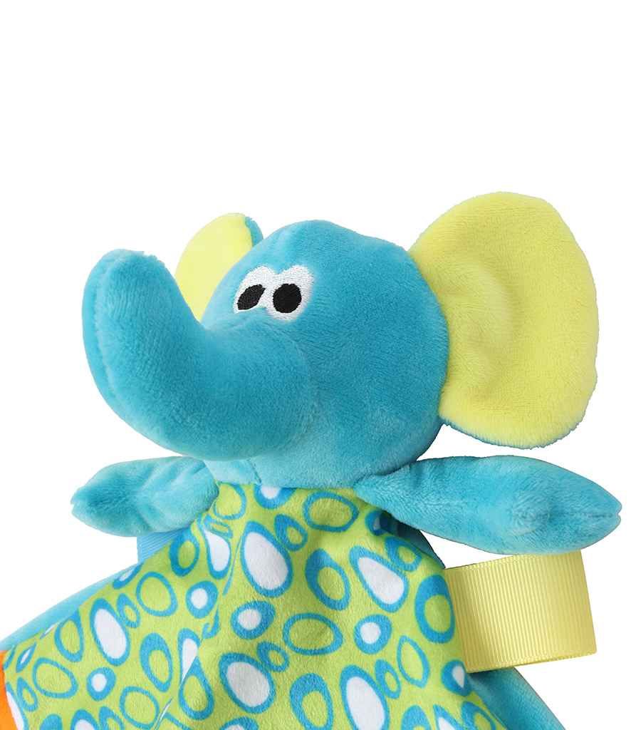 Elephant  Comforter with  Rattle