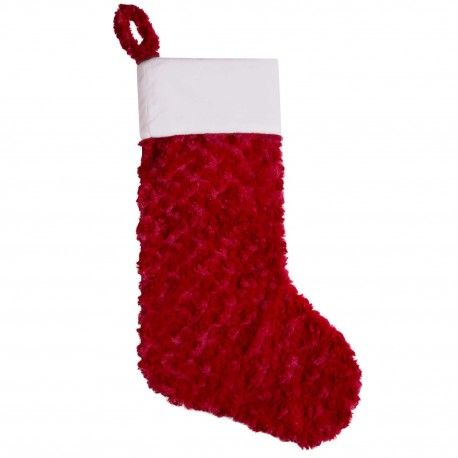 Plush Santa Stocking / Red
