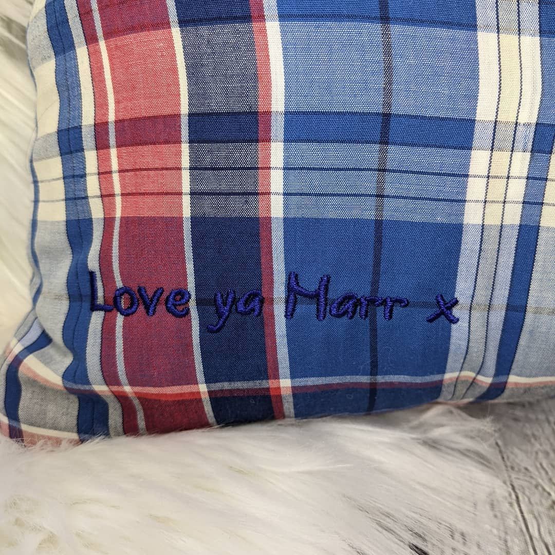 Memorial Cushion (with Neckline)