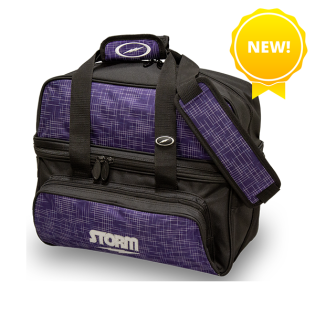 STORM 2 ball Tote DLX Abstract Purple Black