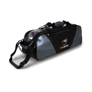 PROBOWL DELUXE 3-BALL TOTE NO SHOE BAG BLACK/CARBON SILVER