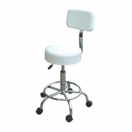 SkinMate - Compact Stool With Backrest & Footrest