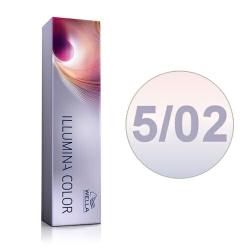 Wella Professionals Illumina Color Tube Permanent Hair Colour - 5/02 Light Natural Cool Ash Brown