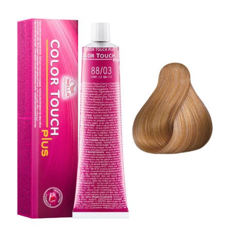 Wella Professionals Color Touch Plus Semi Permanent Hair Colour - 88/03 Intense Light Natural Gold Blonde 60ml