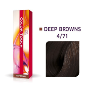 Wella Professionals Color Touch Semi Permanent Hair Colour - 4/71 Medium Brunette Ash Brown 60ml