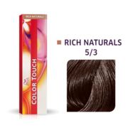 Wella Professionals Color Touch Semi Permanent Hair Colour - 5/3 Light Gold Brown 60ml
