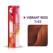 Wella Professionals Color Touch Semi Permanent Hair Colour - 7/43 Medium Red Gold Blonde 60ml