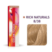 Wella Professionals Color Touch Semi Permanent Hair Colour - 8/38 Light Gold Pearl Blonde 60ml
