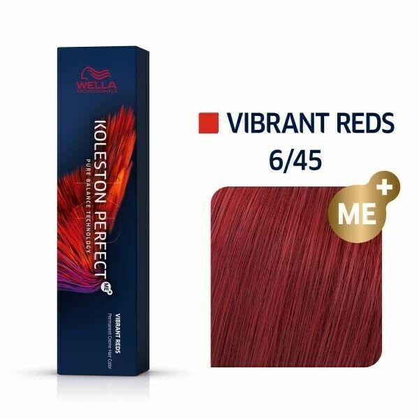 Wella Professionals Koleston Perfect Permanent Hair Colour - 6/45 Dark Blonde Red Mahogany 60ml