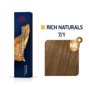 Wella Professionals Koleston Perfect Permanent Hair Colour - 7/1 Medium Blonde Ash 60ml