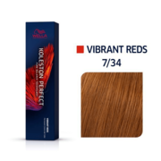 Wella Professionals Koleston Perfect Permanent Hair Colour - 7/34 Medium Blonde Golden Red 60ml
